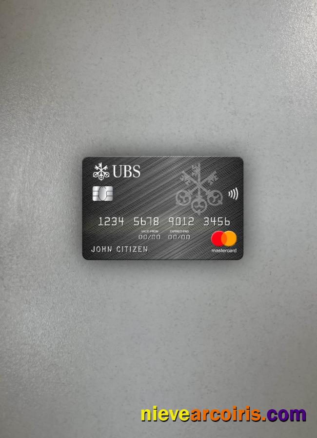 Monaco UBS bank mastercard photolook